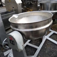 出售二手100L-800L全不锈钢带保温层夹层锅