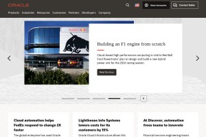 Oracle 官网网站缩略图